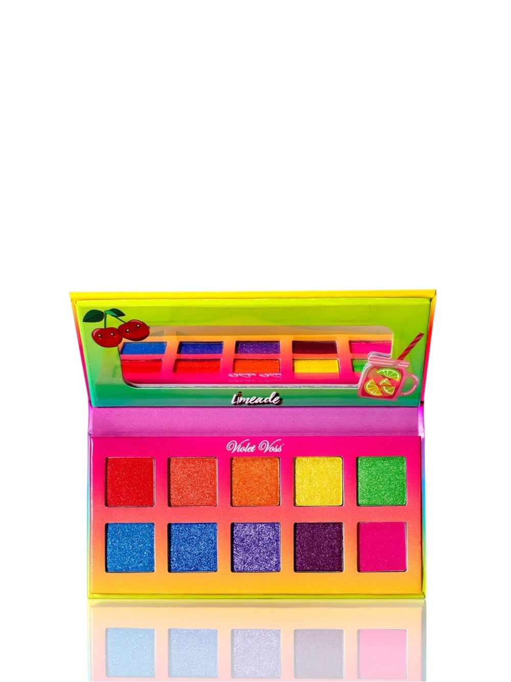 Violet Voss Sparkling Cherry Limeade Pressed Pigments Eyeshadow Palette Bright